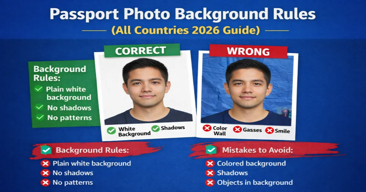 Passport Photo Background Rules (All Countries 2026)