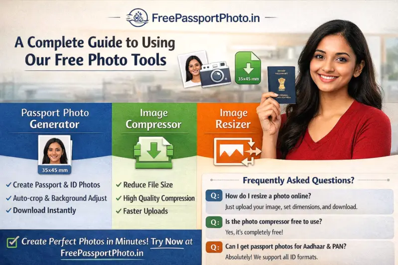 Free Online Photo Tools for Passport, SSC, UPSC & PAN (2026)