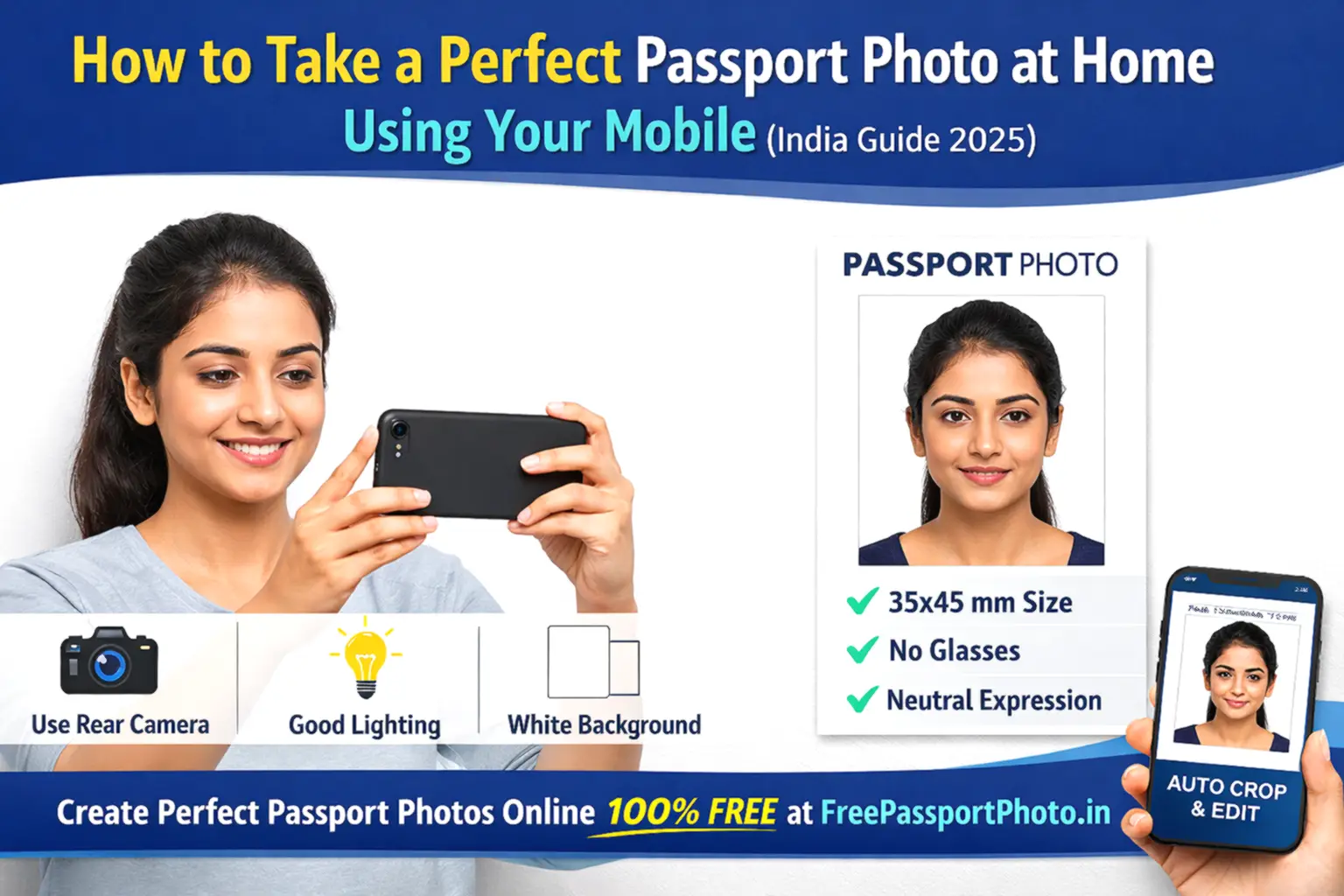 How to Take Passport Photo at Home — Mobile Guide